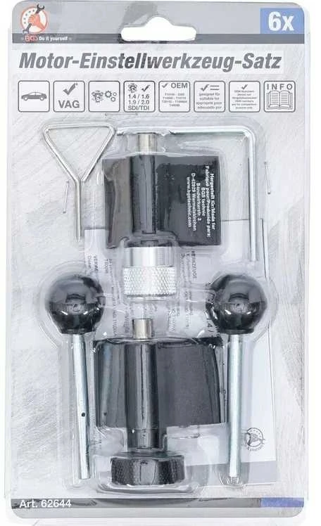 Bgs Technic Variklio fiksavimo įrankių rinkinys | VAG 1.4 / 1.6 / 1.9 / 2.0 SDI / TDI (62644)