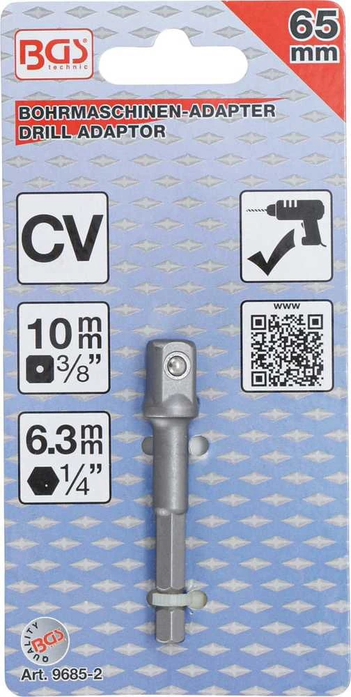 Bgs Technic Adapteris | 6,3 mm (1/4") / 10 mm (3/8") (9685-2)