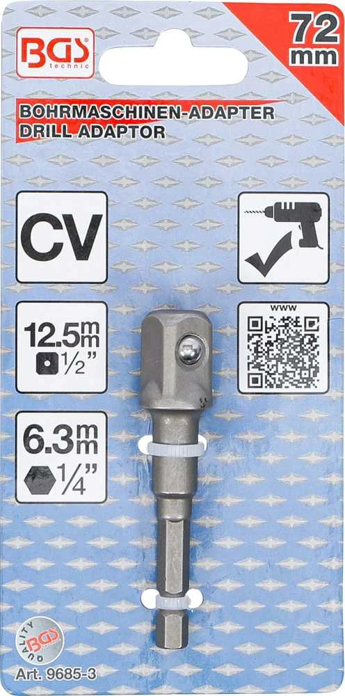 Bgs Technic Adapteris | 6,3 mm (1/4") / 12,5 mm (1/2") (9685-3)