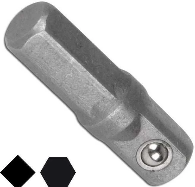 Bgs Technic Adapteris | 6.3 mm šešiakampis (1/4") - išorinis kvadratas 6.3 mm (1/4") | 30 mm (8202)