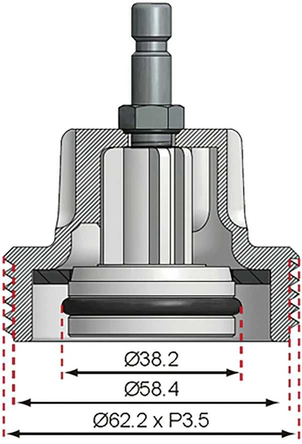 Bgs Technic Adapteris Nr. 9 BGS 8027, 8098 | Audi, BMW, Porsche, VW (8027-9)