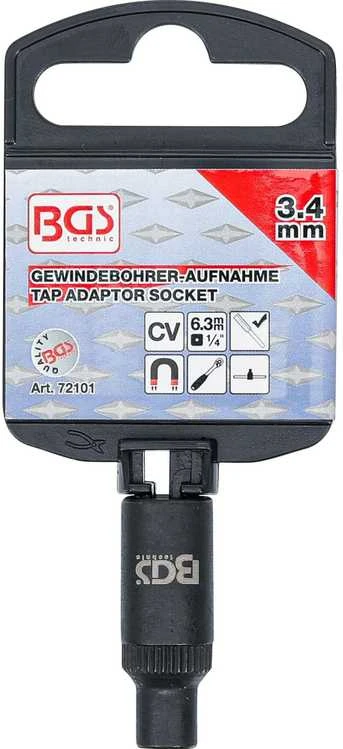 Bgs Technic Adapteris sriegikliams | 6.3 mm (1/4") | 3.4 mm (72101)