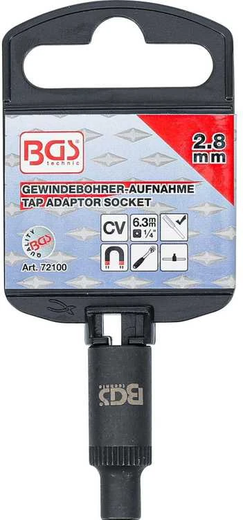 Bgs Technic Adapteris sriegikliams | 6.3 mm (1/4") | 2.8 mm (72100B)