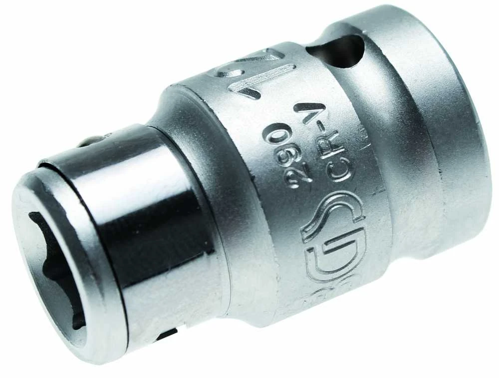 Grąžtas Bgs Technic Adapteris su tvirtinimo rutuliu | 12,5 mm (1/2") - vidinis šešiakampis 10 mm (3/8") (290)