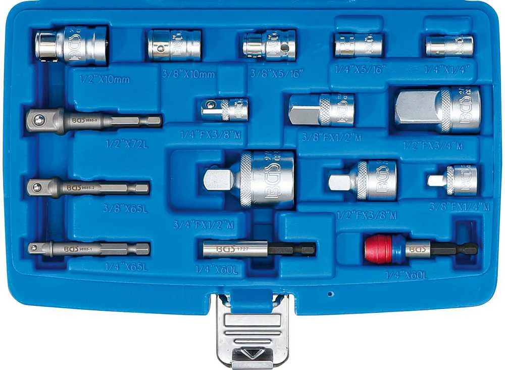 Bgs Technic Adapterių galvutėms / adapterių antgaliams rinkinys | 16 vnt. (6779)