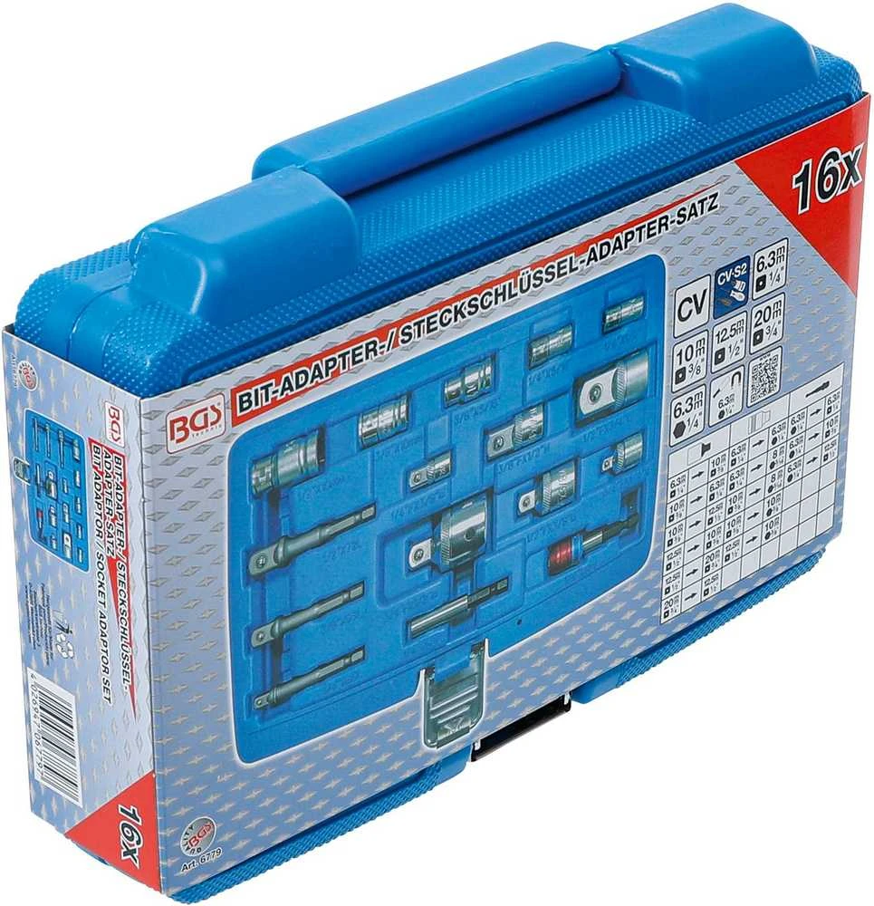 Bgs Technic Adapterių galvutėms / adapterių antgaliams rinkinys | 16 vnt. (6779)