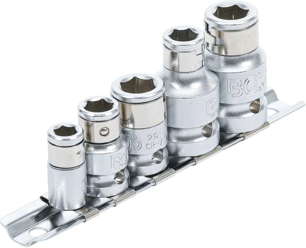 Bgs Technic Adapterių rinkinys antgaliams | 6,3 mm (1/4") / 10 mm (3/8") / 12,5 mm (1/2") | 5 vnt. (70103)