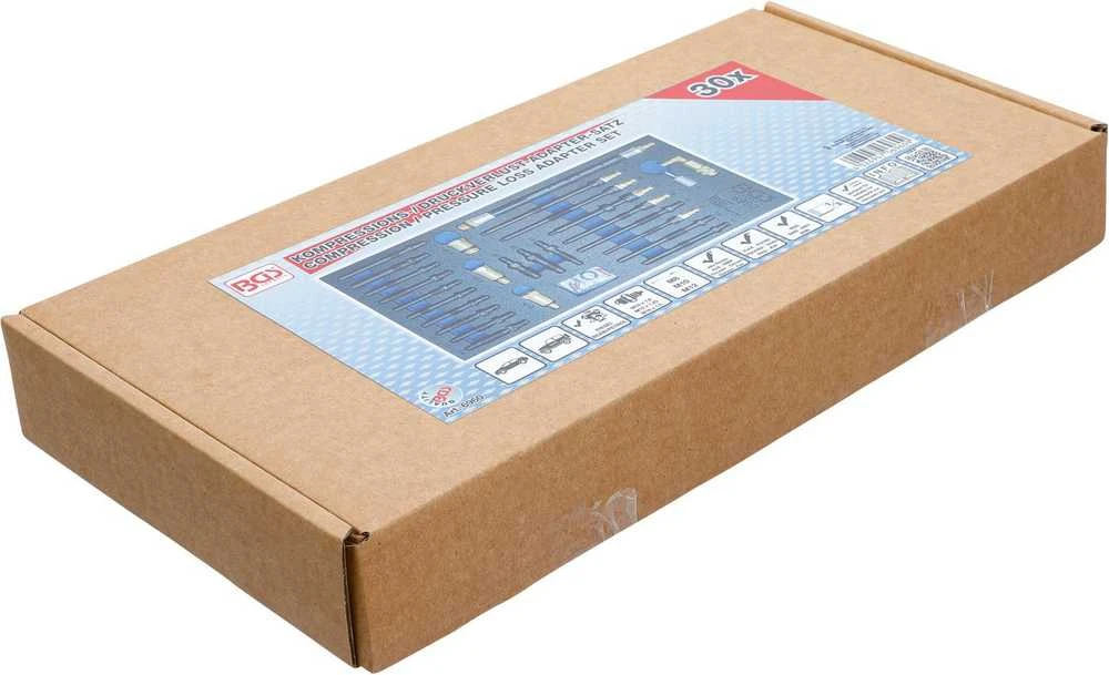 Bgs Technic Adapterių rinkinys suspaudimo ir slėgio nuotėkio testeriams | 30 vnt. (6960)