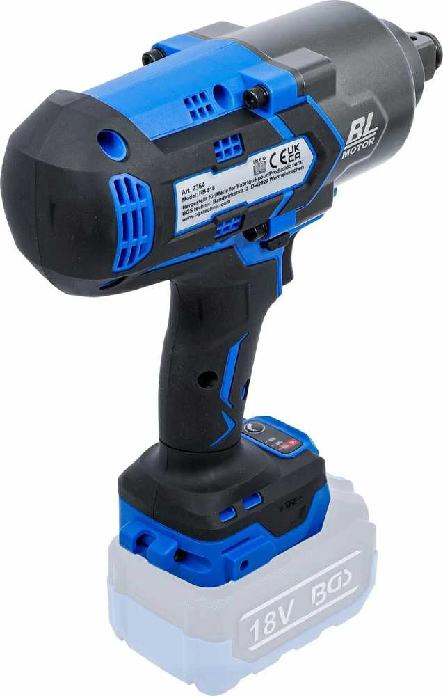 Bgs Technic Akumuliatorinio smūginio veržliasukio rinkinys | 3/4" | 18 V | 1200 Nm (7391)