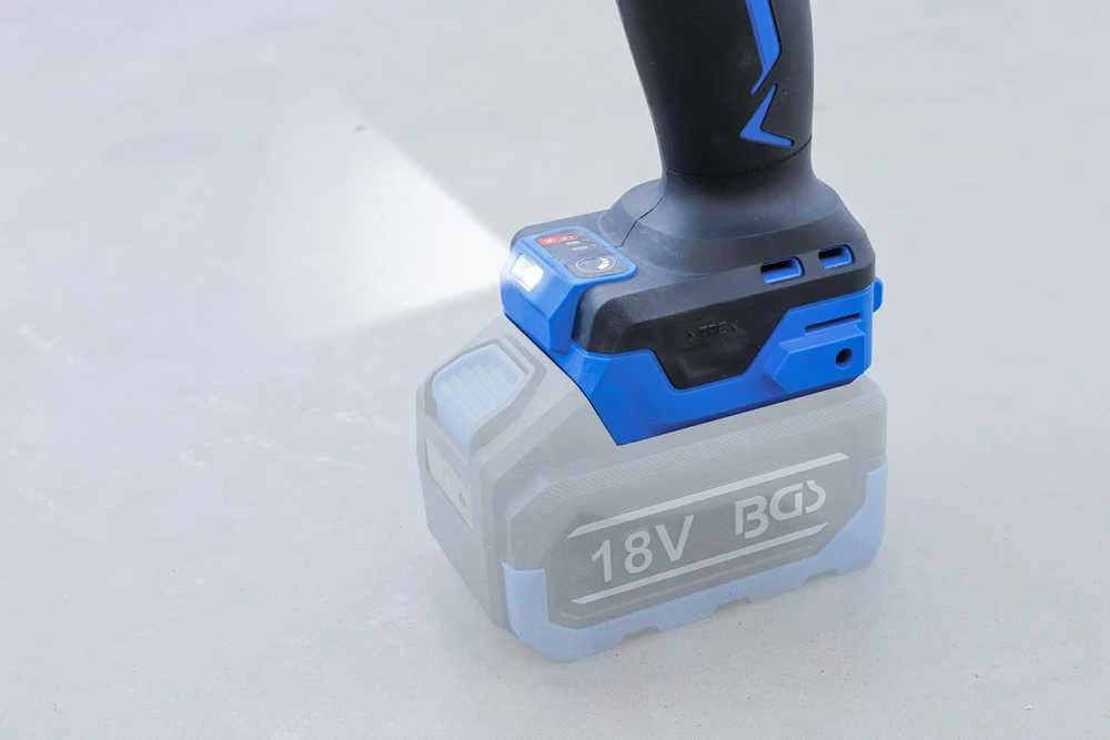 Bgs Technic Akumuliatorinio smūginio veržliasukio rinkinys | 3/4" | 18 V | 1200 Nm (7391)