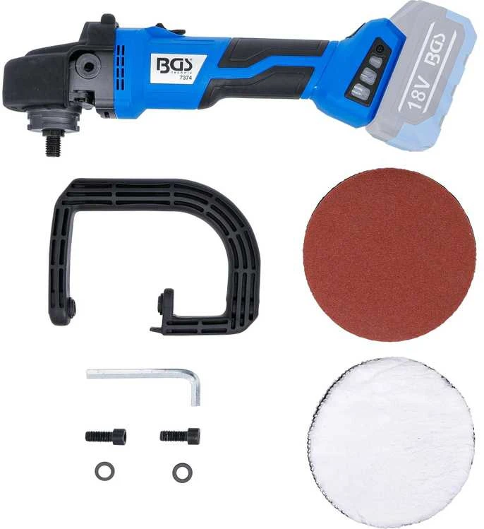 Bgs Technic Akumuliatorinis poliravimo ir šlifuoklis | be šepetėlių | 18 V | be baterijos (7374)