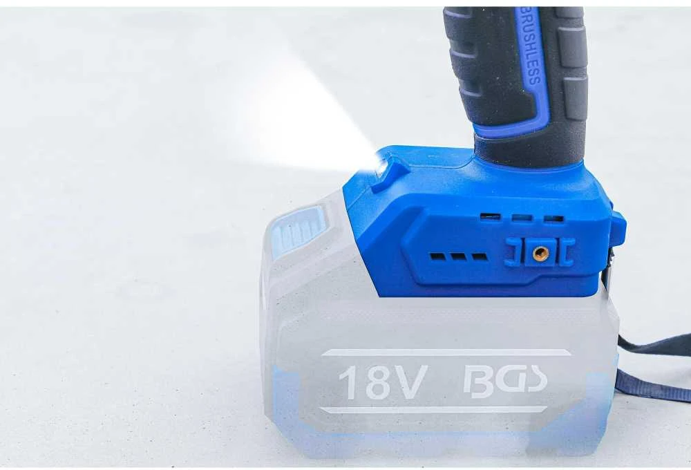 Bgs Technic Akumuliatorinis smūginis gręžtuvas | be šepetėlių | 80 Nm | 18 V | be baterijos (7361)