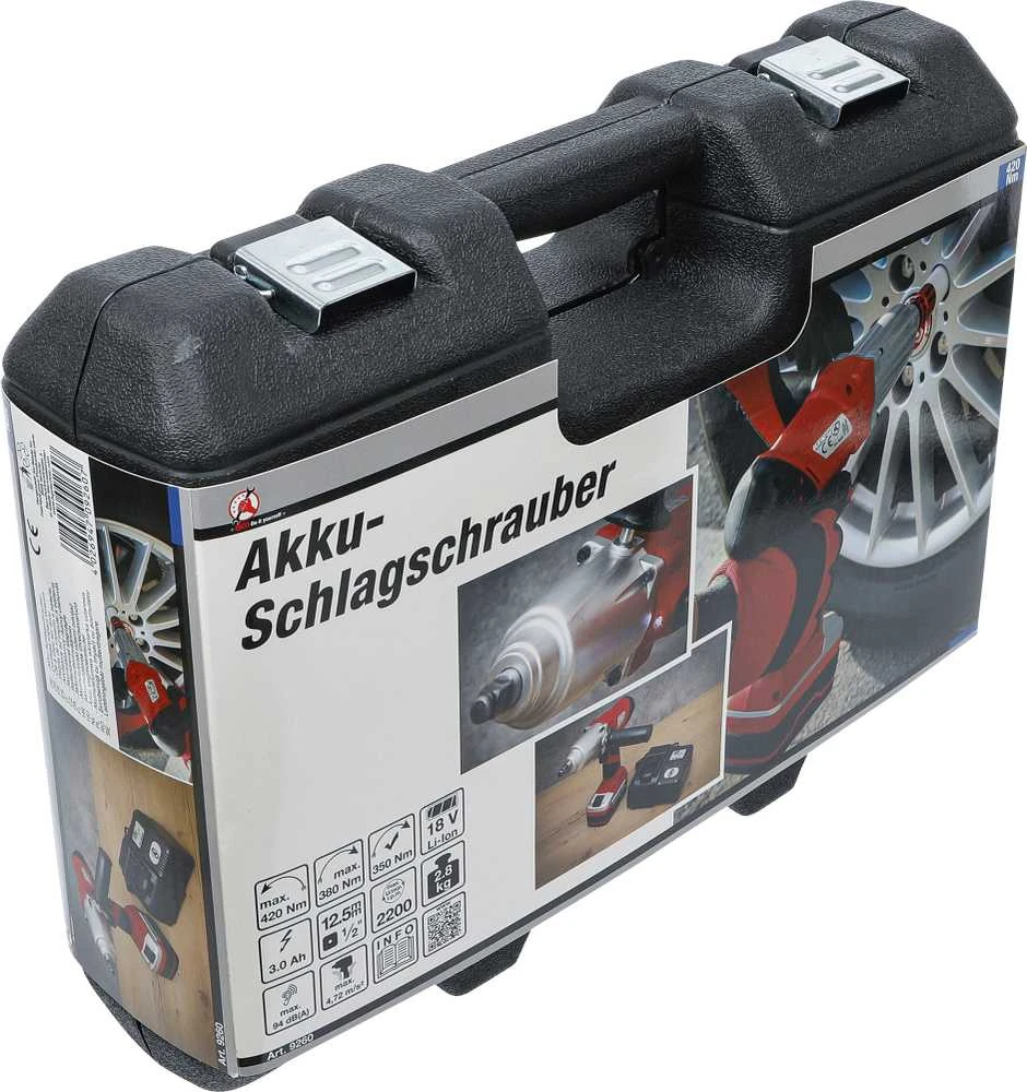 Bgs Technic Akumuliatorinis smūginis veržliaraktis | 420 Nm | maks. 2000 rpm | 18 V (9260)
