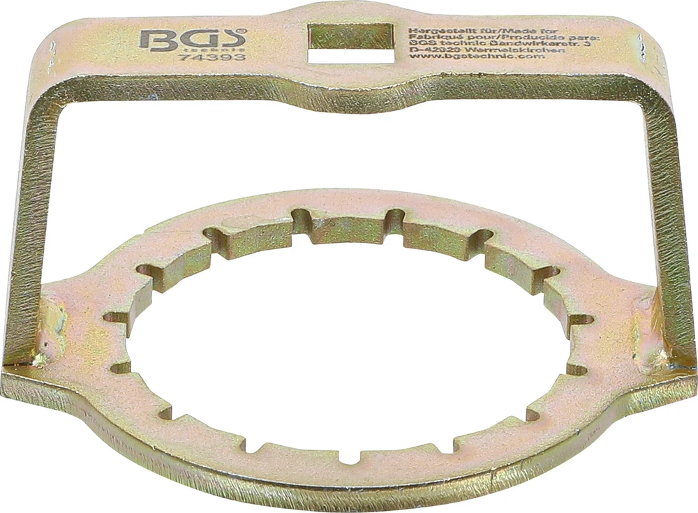 Bgs Technic Alyvos filtro veržliaraktis | 15 kampų | Ø 74,7 mm | Opel, Vauxhall (74393)
