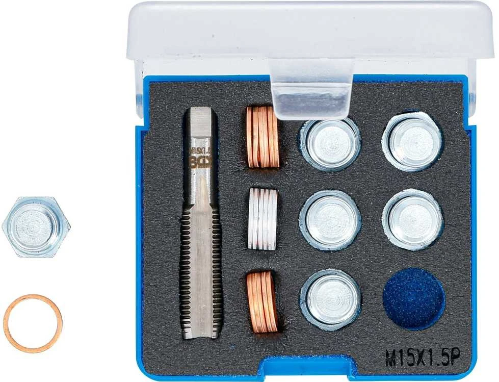 Bgs Technic Alyvos išleidimo kamščio remonto komplektas | M15 x 1.5 (157)