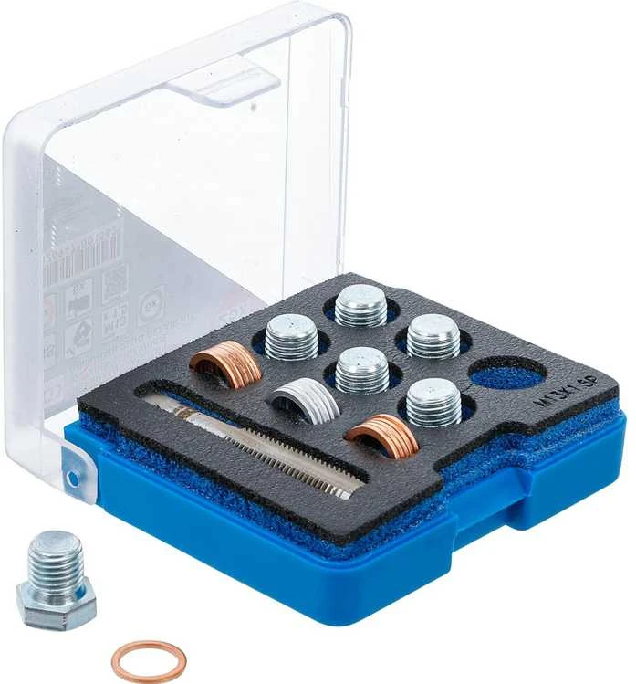 Bgs Technic Alyvos išleidimo srauto remonto komplektas | M13 x 1,5 mm (156)