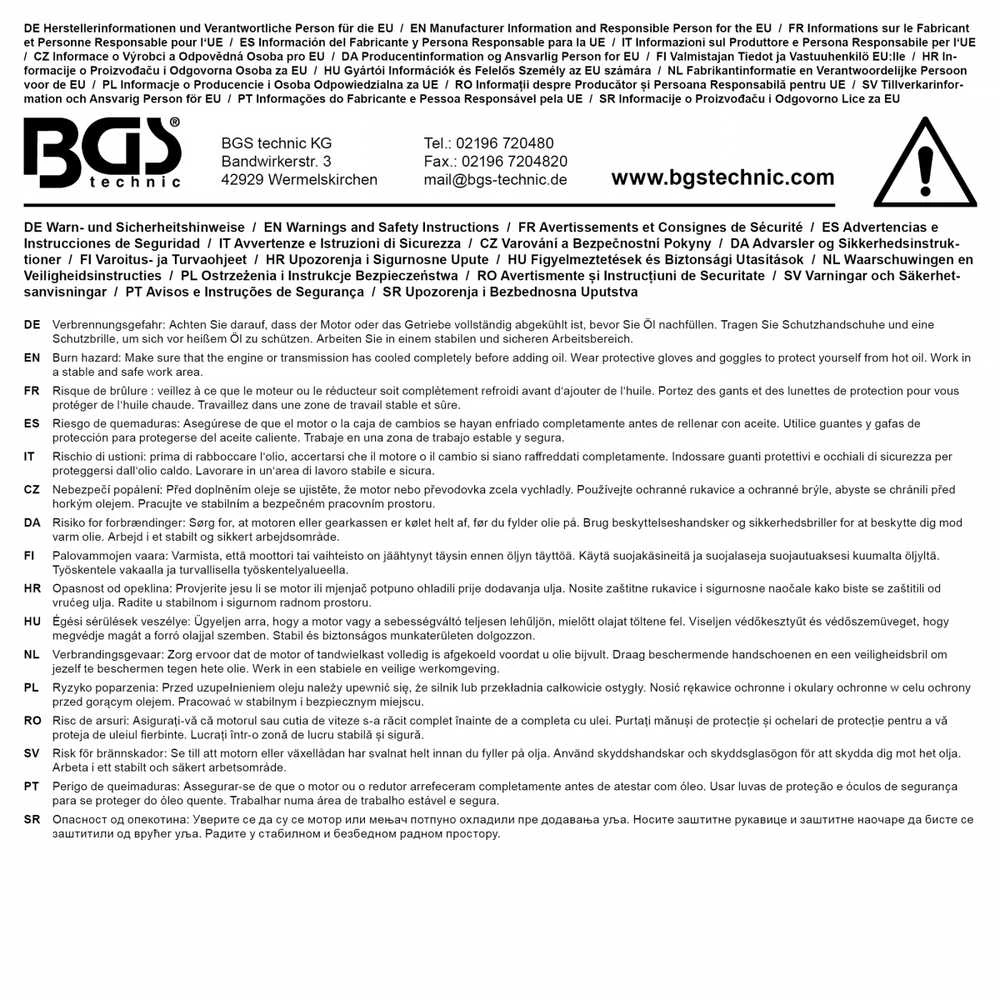 Bgs Technic Alyvos piltuvėlio adapterių rinkinys | Plastikinis | skirtas VAG. (72214)