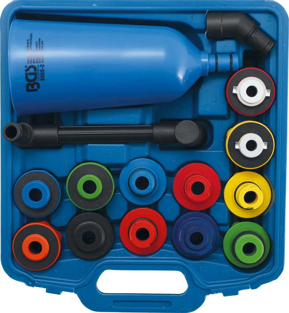 Bgs Technic Alyvos piltuvo adapterių rinkinys | Plastikinis tipas | 15 vnt. (8505-2)