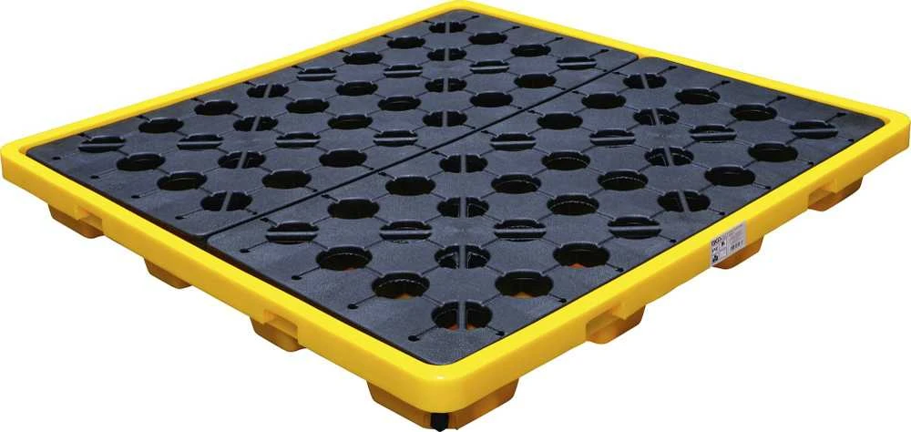 Bgs Technic Alyvos surinkimo padonas | su atvira tinkline danga | 4 statinėms po 200 l (70050)