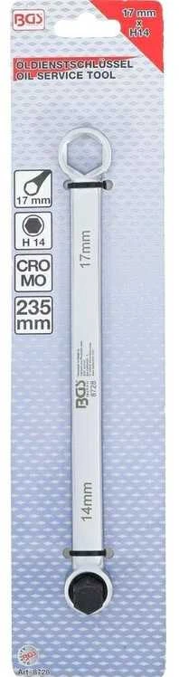 Bgs Technic Alyvos varžto atsukimo raktas | 17 mm x H14 (8728)