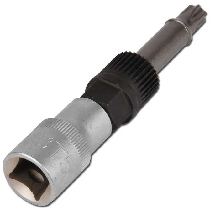 Bgs Technic Antgalis generatoriaus diržo skremuliams | 12,5 mm (1/2") | T-Star (Torx) T50 | 2 vnt. (4240)