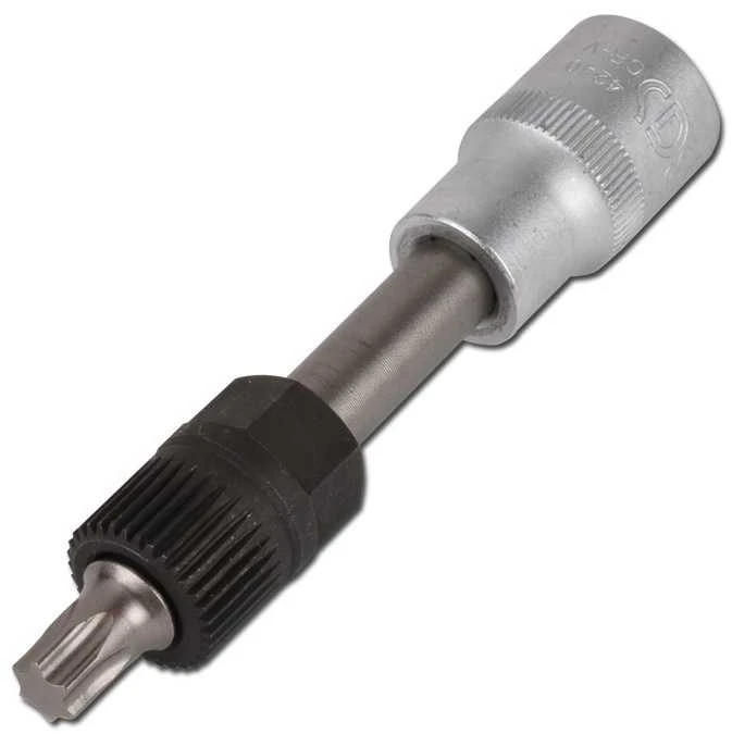 Bgs Technic Antgalis generatoriaus diržo skremuliams | 12,5 mm (1/2") | T-Star (Torx) T50 | 2 vnt. (4240)