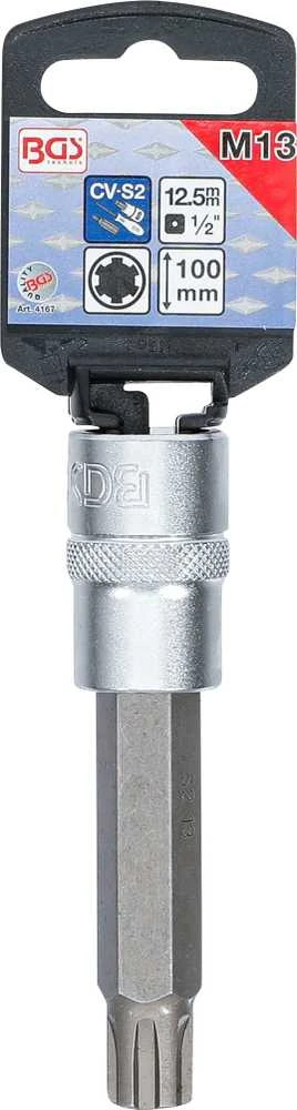 Bgs Technic Antgalis | ilgis 100 mm | 12,5 mm (1/2") | Spline (RIBE) | M13 (4167)