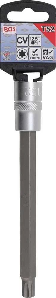 Bgs Technic Antgalis | ilgis 168 mm | 12,5 mm (1/2") | T-Star VAG polidrive cilindro galvutės varžtams (9386)