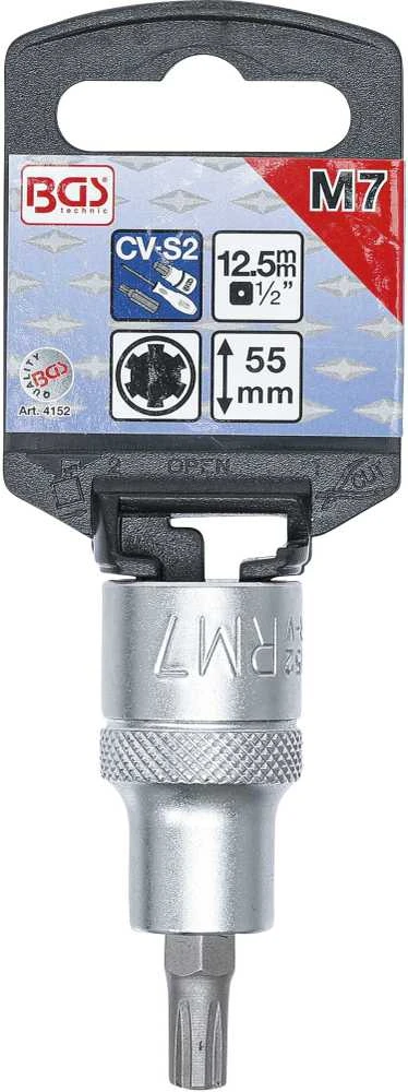 Bgs Technic Antgalis | ilgis 55 mm | 12,5 mm (1/2") | Spline (Ribe) M7 (4152)
