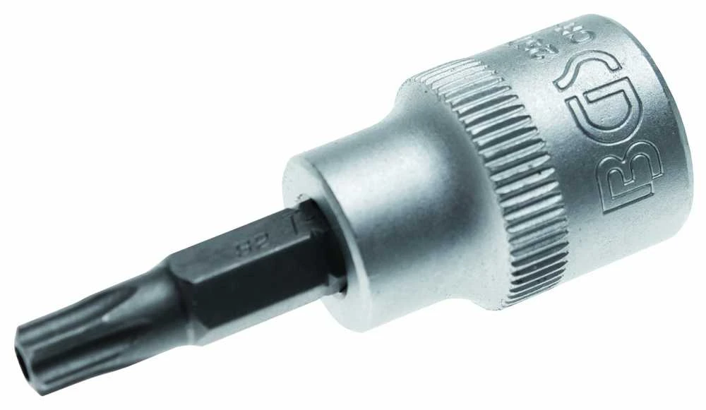 Bgs Technic Antgalis įpresuotas į galvutę | 10 mm (3/8") | T-star su skyle (Torx) T20 (2571)