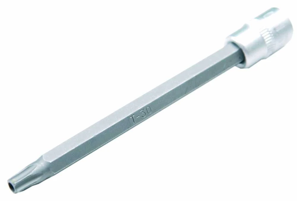 Bgs Technic Antgalis įpresuotas į galvutę | ilgis 100 mm | 6.3 mm (1/4") | T-Star su skyle (Torx ) T30 (4203)