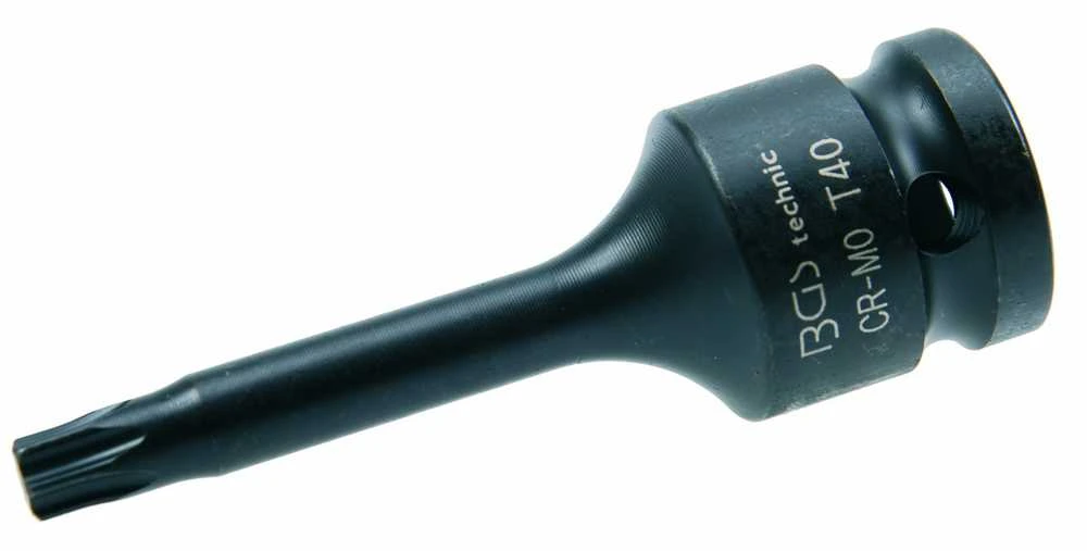 Grąžtas Bgs Technic Antgalis smūginis | 12,5 mm (1/2") | T-star (Torx) T40 (5480-T40)