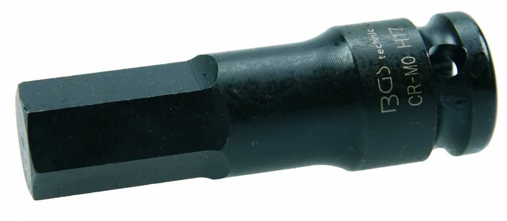 Grąžtas Bgs Technic Antgalis smūginis | 12,5 mm (1/2") | hex šešiakampis 17 mm (5481-M17)