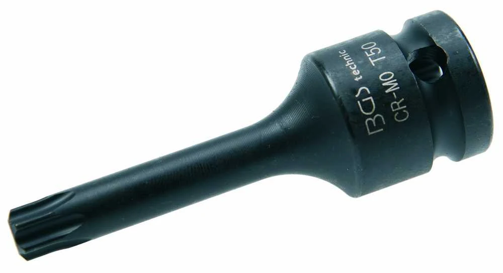 Grąžtas Bgs Technic Antgalis smūginis | 12,5 mm (1/2") | T-star (Torx) T50 (5480-T50)