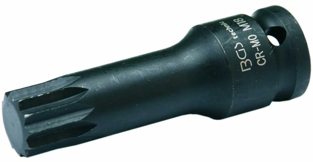 Bgs Technic Antgalis smūginis | 12,5 mm (1/2") | Spline (XZN) M18 (5184-M18)