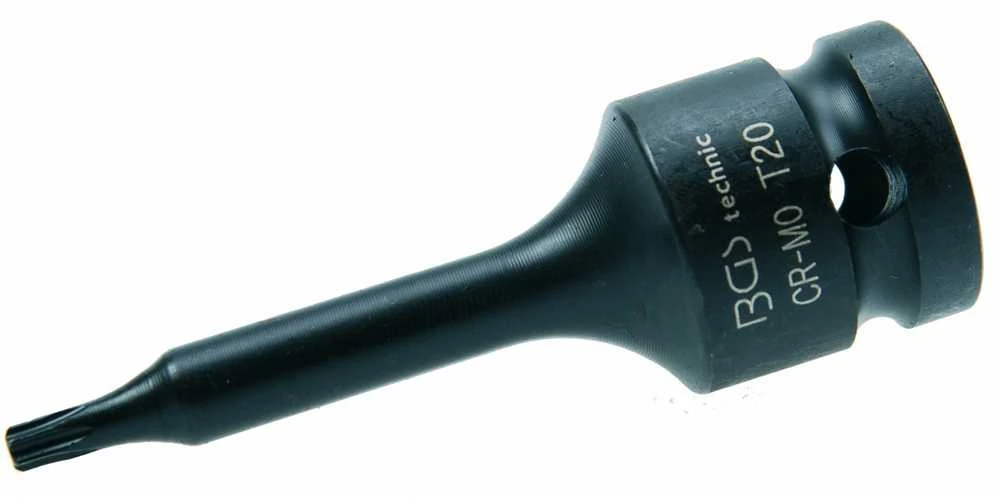 Grąžtas Bgs Technic Antgalis smūginis | 12,5 mm (1/2") | T-star (Torx) T20 (5480-T20)