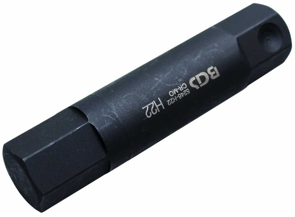 Bgs Technic Antgalis smūginis | ilgis 100 mm | 22 mm storio | hex šešiakampis 22 mm (5246-H22)