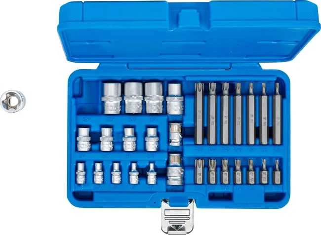 Bgs Technic Antgalių ir galvučių rinkinys | E-Type / T-Star (Torx) | 30 vnt. (5025)