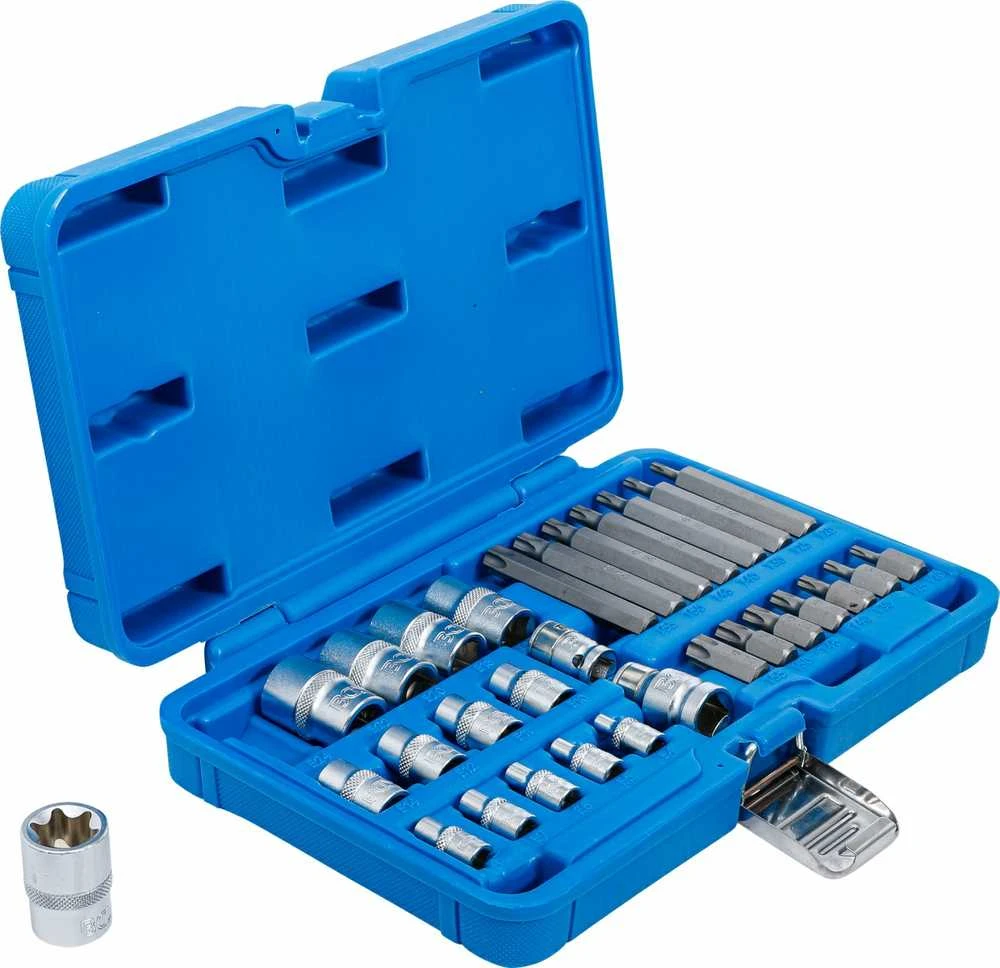 Bgs Technic Antgalių ir galvučių rinkinys | E-Type / T-Star (Torx) | 30 vnt. (5025)