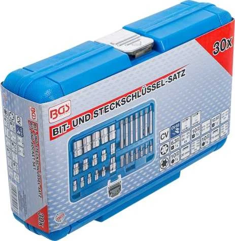Bgs Technic Antgalių ir galvučių rinkinys | E-Type / T-Star (Torx) | 30 vnt. (5025)