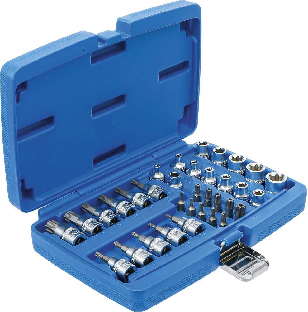 Bgs Technic Antgalių ir galvučių rinkinys | 10 mm (3/8") | T-star (Torx) | 34 vnt. (5021)