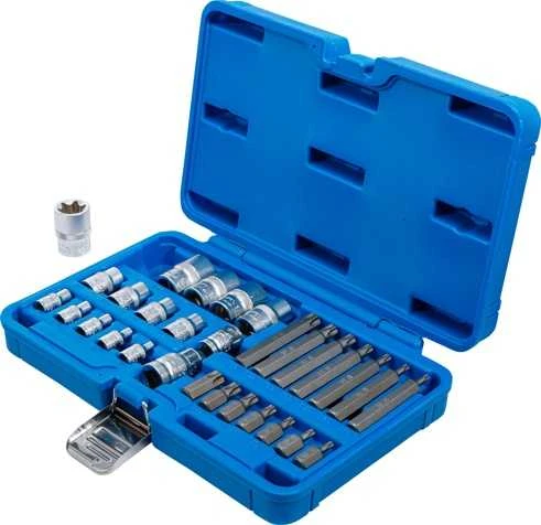 Bgs Technic Antgalių ir galvučių rinkinys | E-Type / T-Star (Torx) | 30 vnt. (5025)