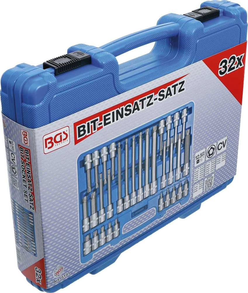 Bgs Technic Antgalių galvučių rinkinys BGS | 1/2" | TORX Plus Security TPS20–TPS70 | 32 vnt. (5191)