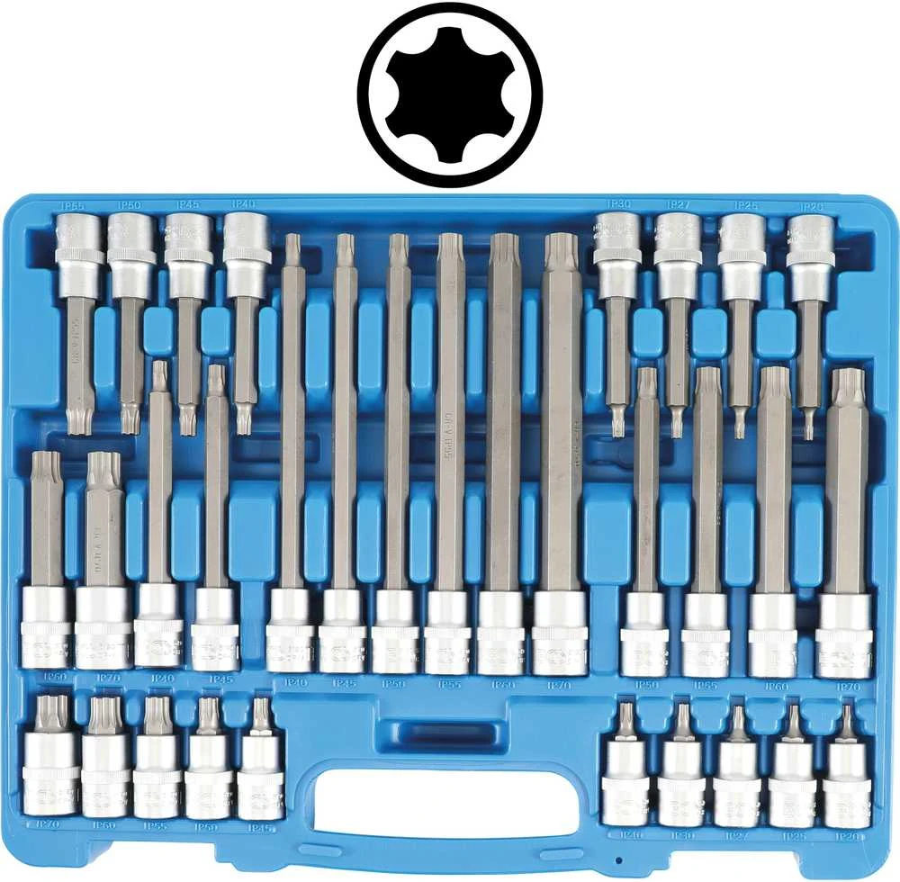 Bgs Technic Antgalių galvučių rinkinys BGS | 1/2" | TORX Plus TP20–TP70 | 32 vnt. (5190)