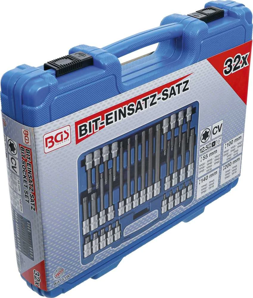 Bgs Technic Antgalių galvučių rinkinys BGS | 1/2" | TORX Plus TP20–TP70 | 32 vnt. (5190)