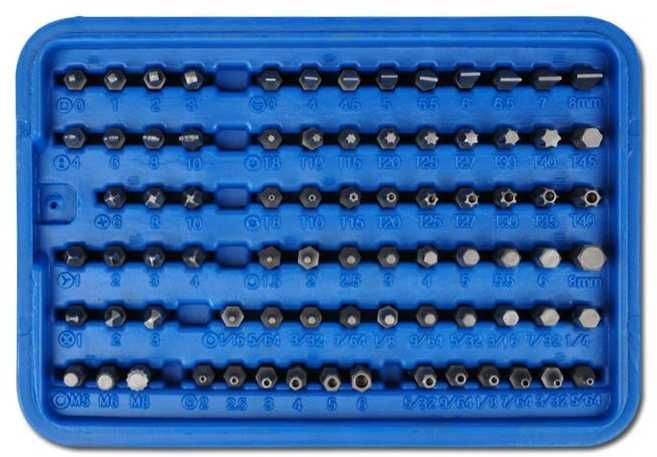 Bgs Technic Antgalių rinkinys | 6.3 mm (1/4") | 100 vnt. (765)