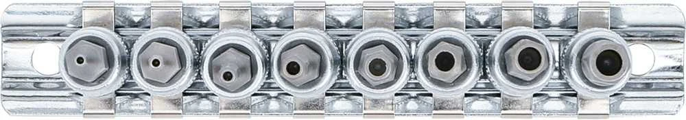 Bgs Technic Antgalių rinkinys | 6.3 mm (1/4") | hex šešiakampis | su skyle | 2 - 7 mm | 8 vnt. (5156)
