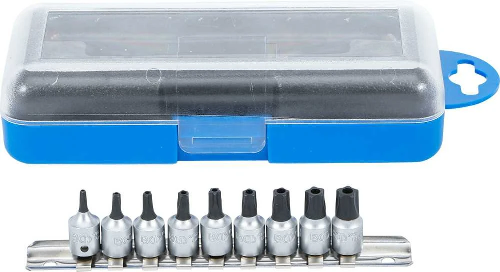 Bgs Technic Antgalių rinkinys | 6.3 mm (1/4") | T-Star 5-kampiai (Torx) | 9 vnt. (2355)