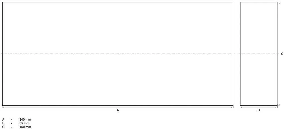 Bgs Technic Apsauginis blokas | auto keltuvams | 340 x 150 x 55 mm (7010)
