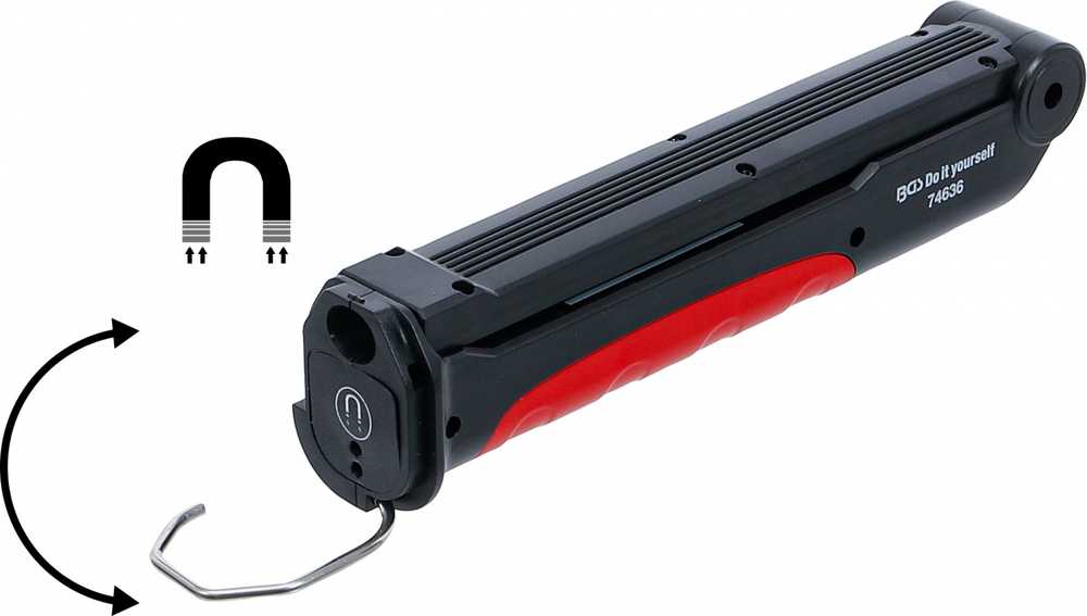 Bgs Technic Apšvietimo lempa belaidė lanksti | COB-LED 6,5 W | su įkrovimo stotele (74636B)